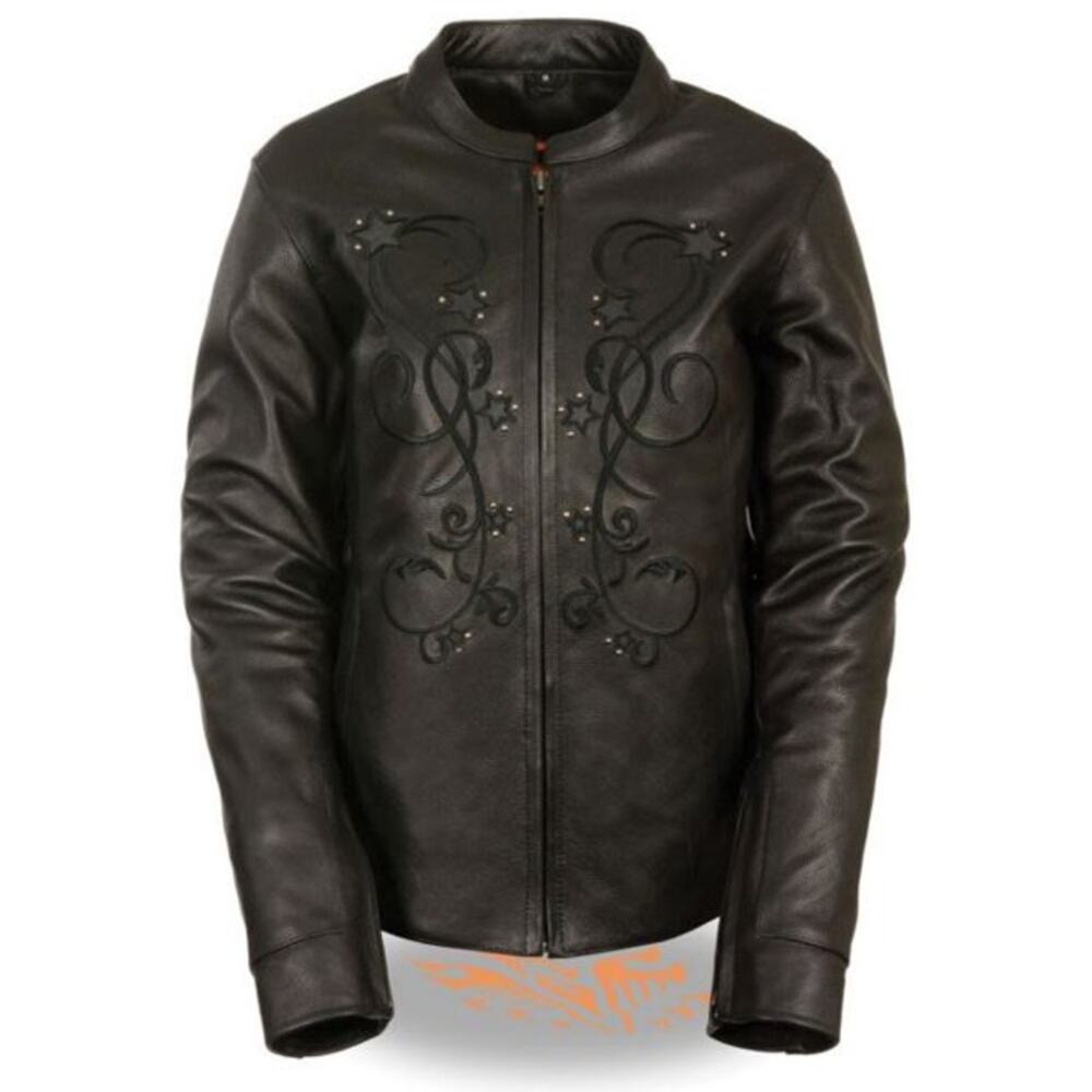 Milwaukee Black Leather‎ Motorcycle Riding Jacket